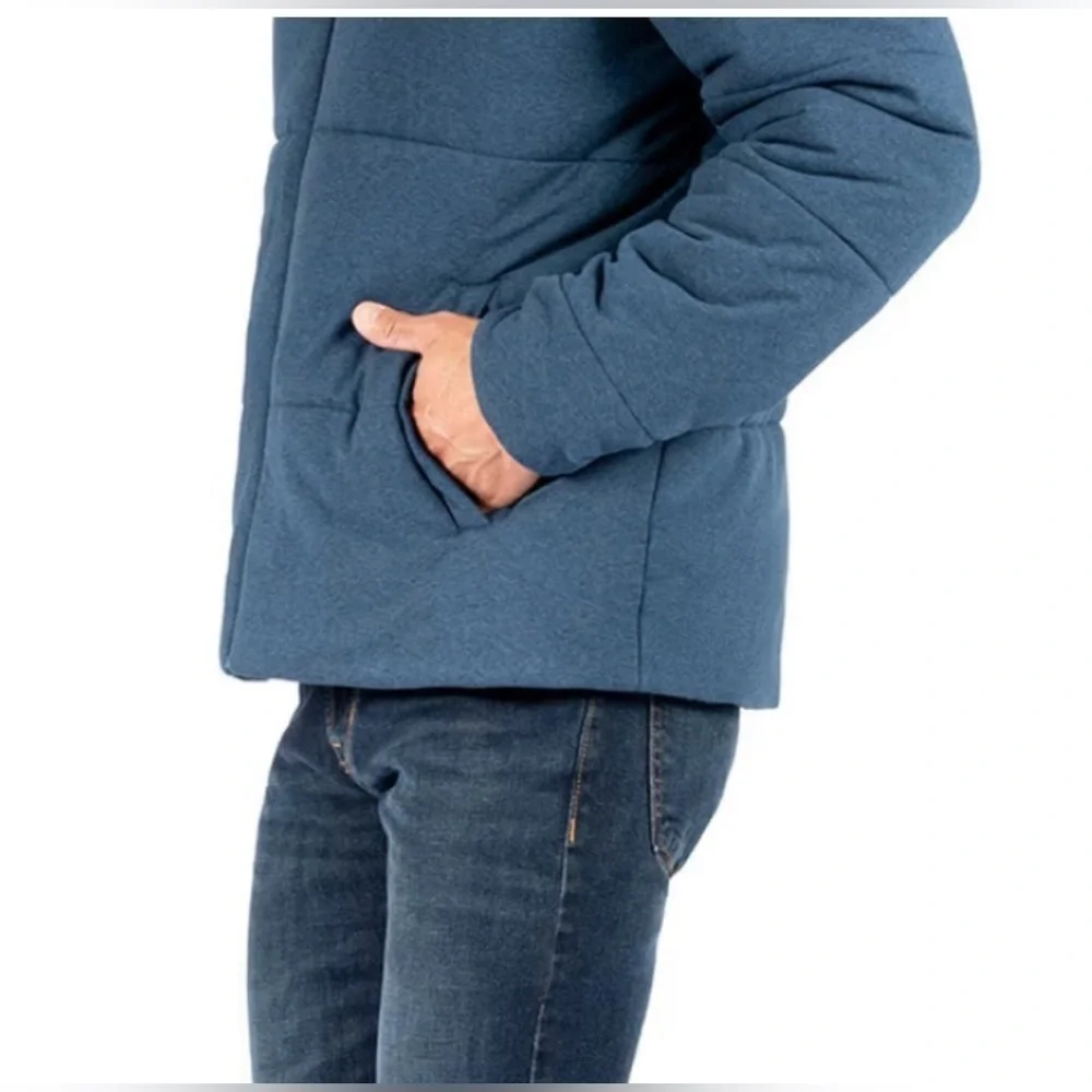Soybu Men's Deep Blue Puffer Jacket Soybu Full Zip